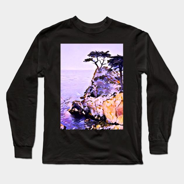 Zen Rocky Shore Long Sleeve T-Shirt by StewStudio